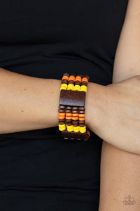 Paparazzi Accessories: Aruba Attire - Multi Wooden Bracelet