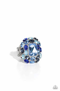 Paparazzi Accessories: Perfectly Park Avenue - Blue Ring - Life of the Party