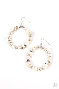 Paparazzi Accessories: Mineral Mantra - White Earrings