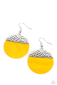 Paparazzi Accessories: SHELL Out - Yellow Earrings