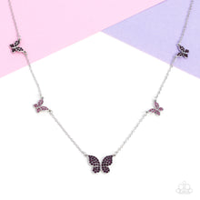 Load image into Gallery viewer, Paparazzi Accessories: FAIRY Special - Purple Butterfly Necklace