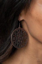 Load image into Gallery viewer, Paparazzi Accessories: Make a MANDALA Out of You - Copper Earrings - Jewels N Thingz Boutique