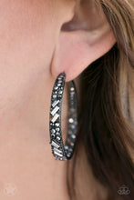Load image into Gallery viewer, Paparazzi: BLOCKBUSTER GLITZY By Association - Black Earrings - Jewels N’ Thingz Boutique
