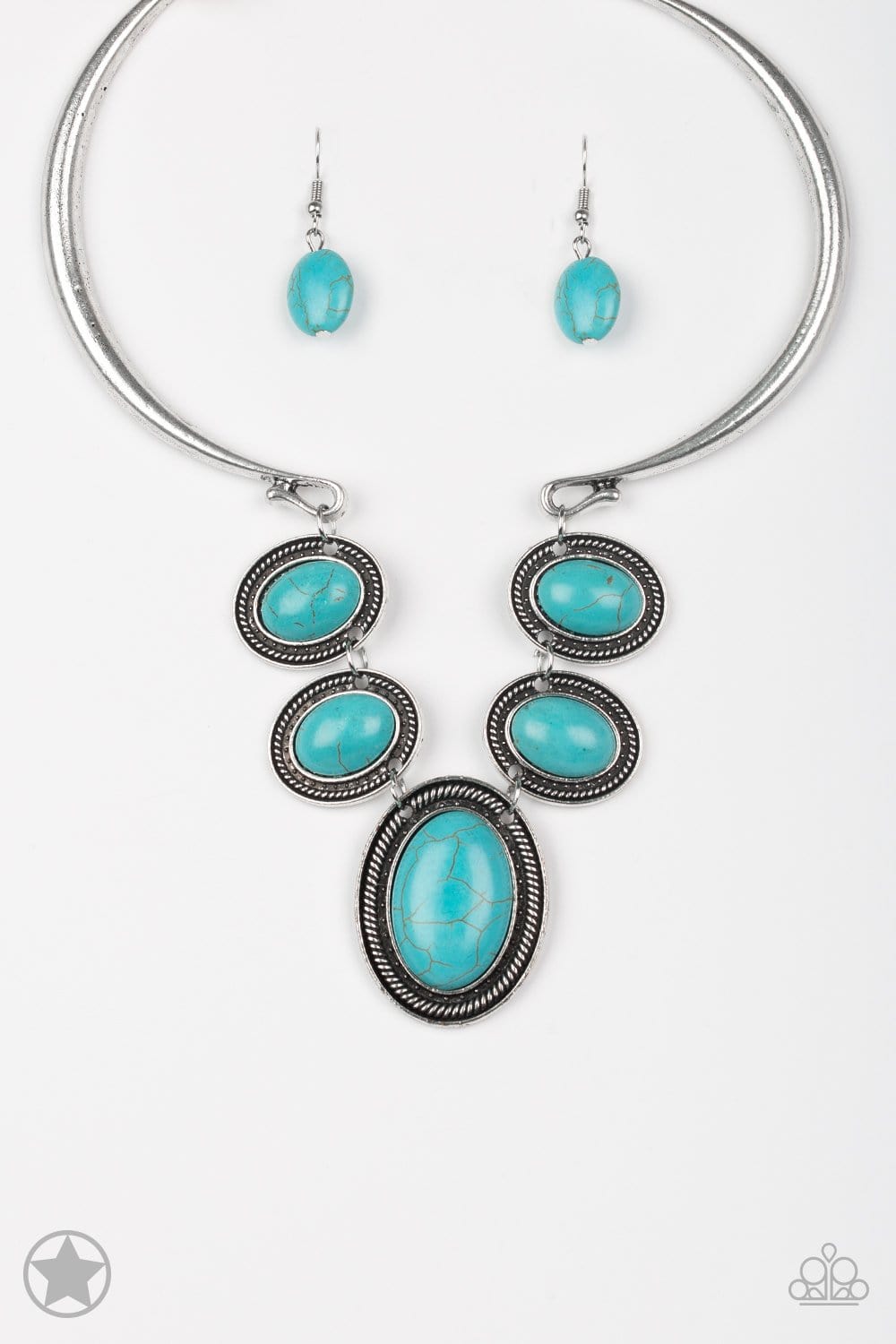 Stone Toll - Copper and Turquoise Necklace - Paparazzi Accessories