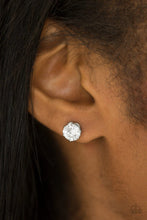 Load image into Gallery viewer, Paparazzi: Just In TIMELESS - White BLOCKBUSTERS Earrings - Jewels N’ Thingz Boutique