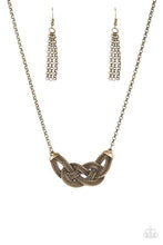 Load image into Gallery viewer, Paparazzi Accessories: Nautically Naples - Brass Necklace - Jewels N Thingz Boutique