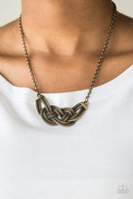 Load image into Gallery viewer, Paparazzi Accessories: Nautically Naples - Brass Necklace - Jewels N Thingz Boutique