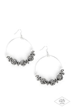 Load image into Gallery viewer, Paparazzi Accessories: I Can Take a Compliment - Silver Rhinestone Earrings - Life of the Party