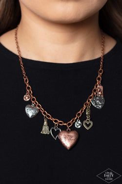 Paparazzi Accessories: Heart Of Wisdom - Multi Inspirational Necklace - Life of the Party