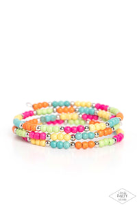 Paparazzi Accessories: Stone Paradise - Multi Bracelet - Life of the Party