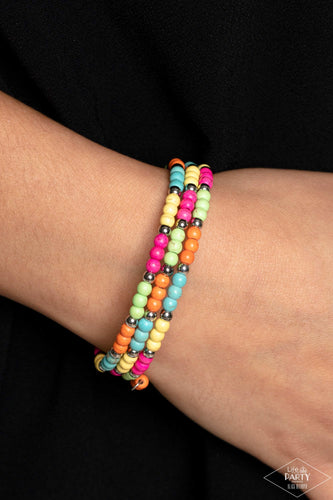 Paparazzi Accessories: Stone Paradise - Multi Bracelet - Life of the Party