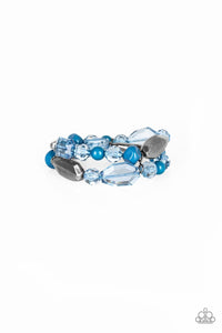 Paparazzi Accessories: Rockin Rock Candy - Blue Bracelet - Jewels N Thingz Boutique