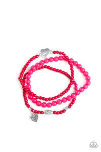 Paparazzi Accessories: Really Romantic - Pink "Love" Bracelet - Jewels N Thingz Boutique