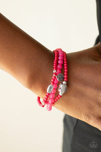 Paparazzi Accessories: Really Romantic - Pink "Love" Bracelet - Jewels N Thingz Boutique