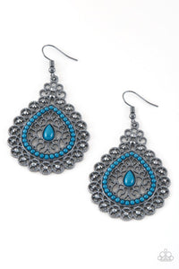 Paparazzi: Carnival Courtesan - Blue Earrings - Jewels N’ Thingz Boutique