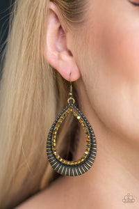 Paparazzi: Right As REIGN - Brass Earrings - Jewels N’ Thingz Boutique