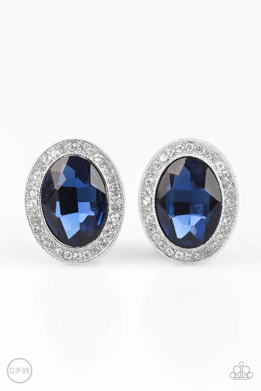 Paparazzi: Only FAME In Town - Blue Clip-On Earrings - Jewels N’ Thingz Boutique
