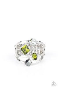 Paparazzi Accessories: Urban Meditation - Green Ring - Jewels N Thingz Boutique