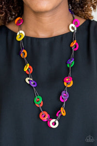 Paparazzi: Waikiki Winds - Multi Wooden Necklace - Jewels N’ Thingz Boutique