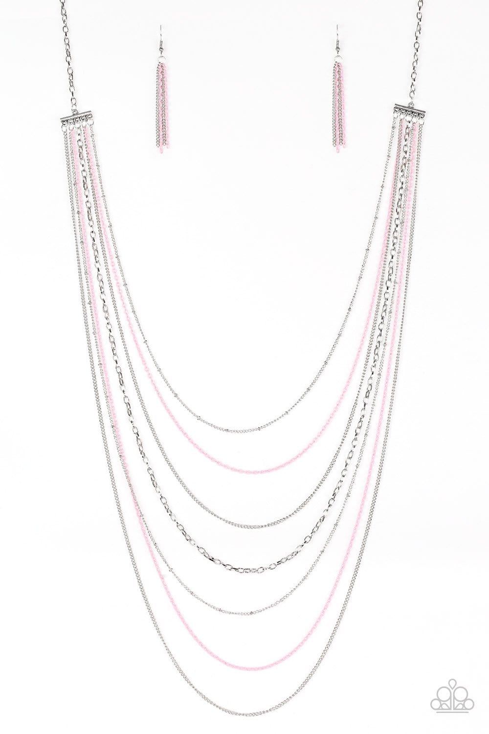 Paparazzi: Radical Rainbows - Pink Chain Necklace - Jewels N’ Thingz Boutique
