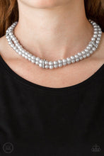 Load image into Gallery viewer, Paparazzi Accessories: Put On Your Party Dress - Silver Pearl/Rhinestone Choker - Jewels N Thingz Boutique