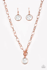 Paparazzi: She Sparkles On - Copper Necklace - Jewels N’ Thingz Boutique