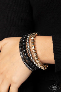 Paparazzi Accessories: Retro Rocker - Multi Bracelet - Life of the Party