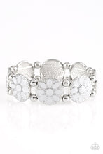 Load image into Gallery viewer, Dancing Dahlias - Silver: Paparazzi Accessories - Jewels N’ Thingz Boutique