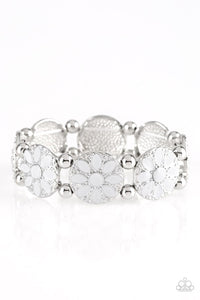 Dancing Dahlias - Silver: Paparazzi Accessories - Jewels N’ Thingz Boutique