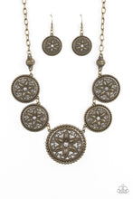 Load image into Gallery viewer, Paparazzi: Written In The STAR LILIES - Brass Necklace - Jewels N’ Thingz Boutique