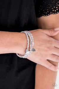 Paparazzi Accessories: Really Romantic - Silver "Love" Bracelet - Jewels N Thingz Boutique