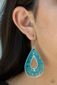 Flamingo Flamenco - Blue Earrings: Paparazzi - Jewels N’ Thingz Boutique