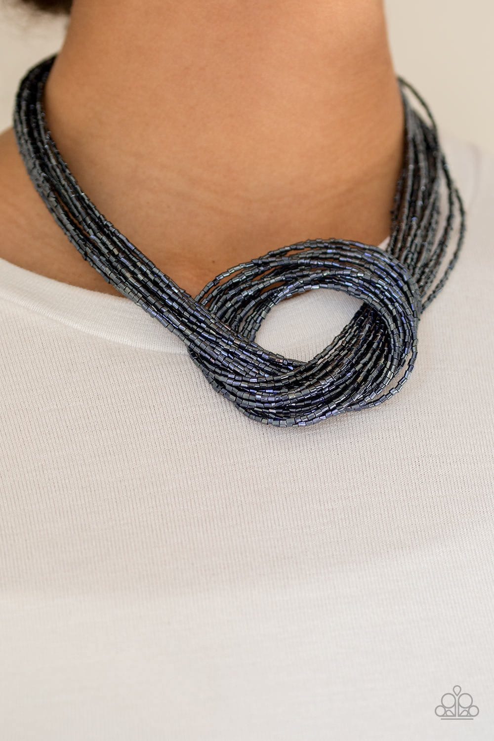 Knotted Knockout - Blue: Paparazzi Accessories - Jewels N’ Thingz Boutique