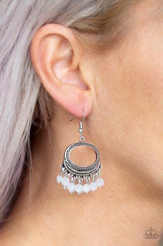 Paparazzi: Happy Days - White Bead Earrings - Jewels N’ Thingz Boutique