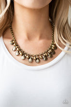 Load image into Gallery viewer, Paparazzi: Stage Stunner - Brass Antiqued Necklace - Jewels N’ Thingz Boutique