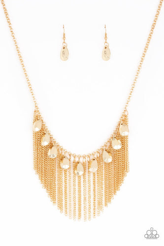 Paparazzi:  Bragging Rights - Gold Chain Necklace - Jewels N’ Thingz Boutique