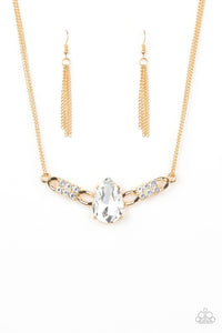 Paparazzi Accessories: Way To Make An Entrance - Gold Necklace - Jewels N Thingz Boutique