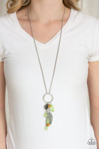 Paparazzi: Sky High Style - Green Feather Necklace - Jewels N’ Thingz Boutique