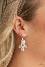 Load image into Gallery viewer, Paparazzi: Extra Elite - White Clip-On Earrings - Jewels N’ Thingz Boutique