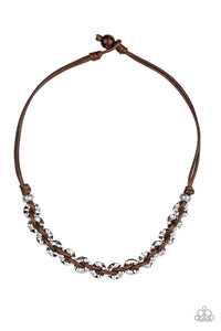 Paparazzi Accessories: Joy Riding Necklace & Ride The Rails - Brown Bracelet SET - Jewels N Thingz Boutique