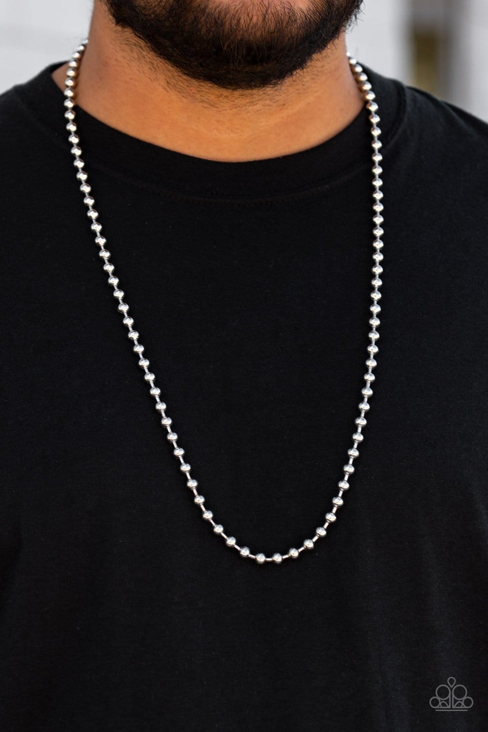 Paparazzi Accessories: Mardi Gras Madness - Silver Ball Chain Necklace - Jewels N Thingz Boutique