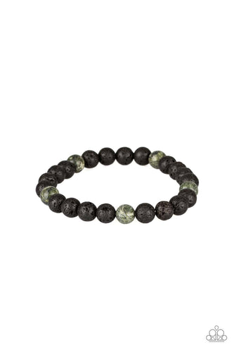 Paparazzi: Enlivened - Green Lava Stone Bracelet - Jewels N’ Thingz Boutique