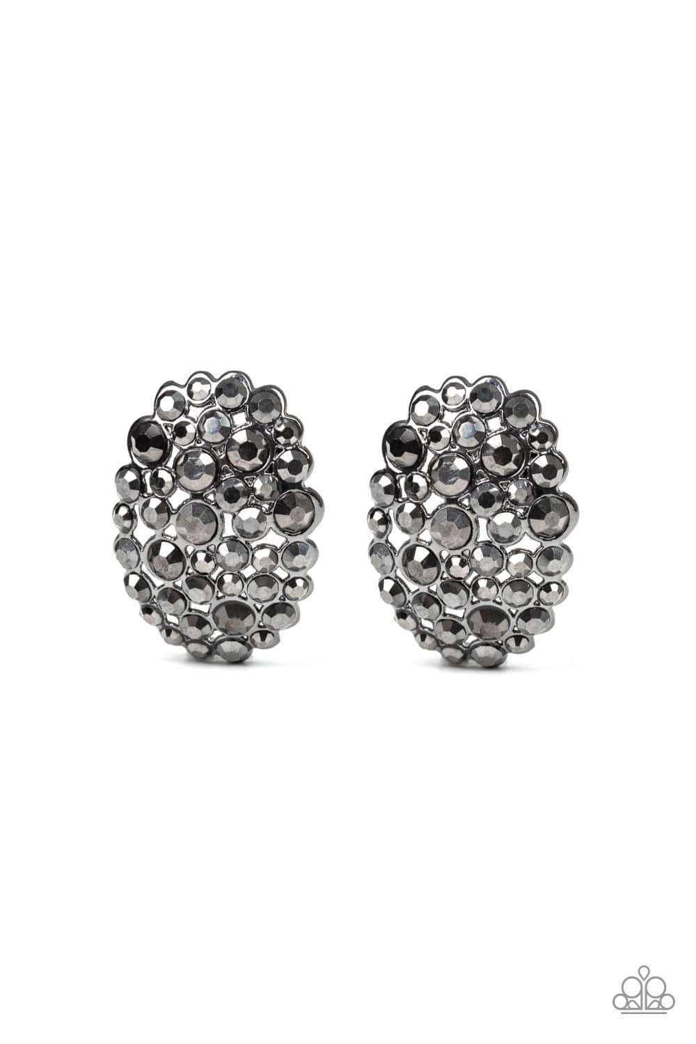 Paparazzi: Daring Dazzle - Black Hematite Earrings - Jewels N’ Thingz Boutique