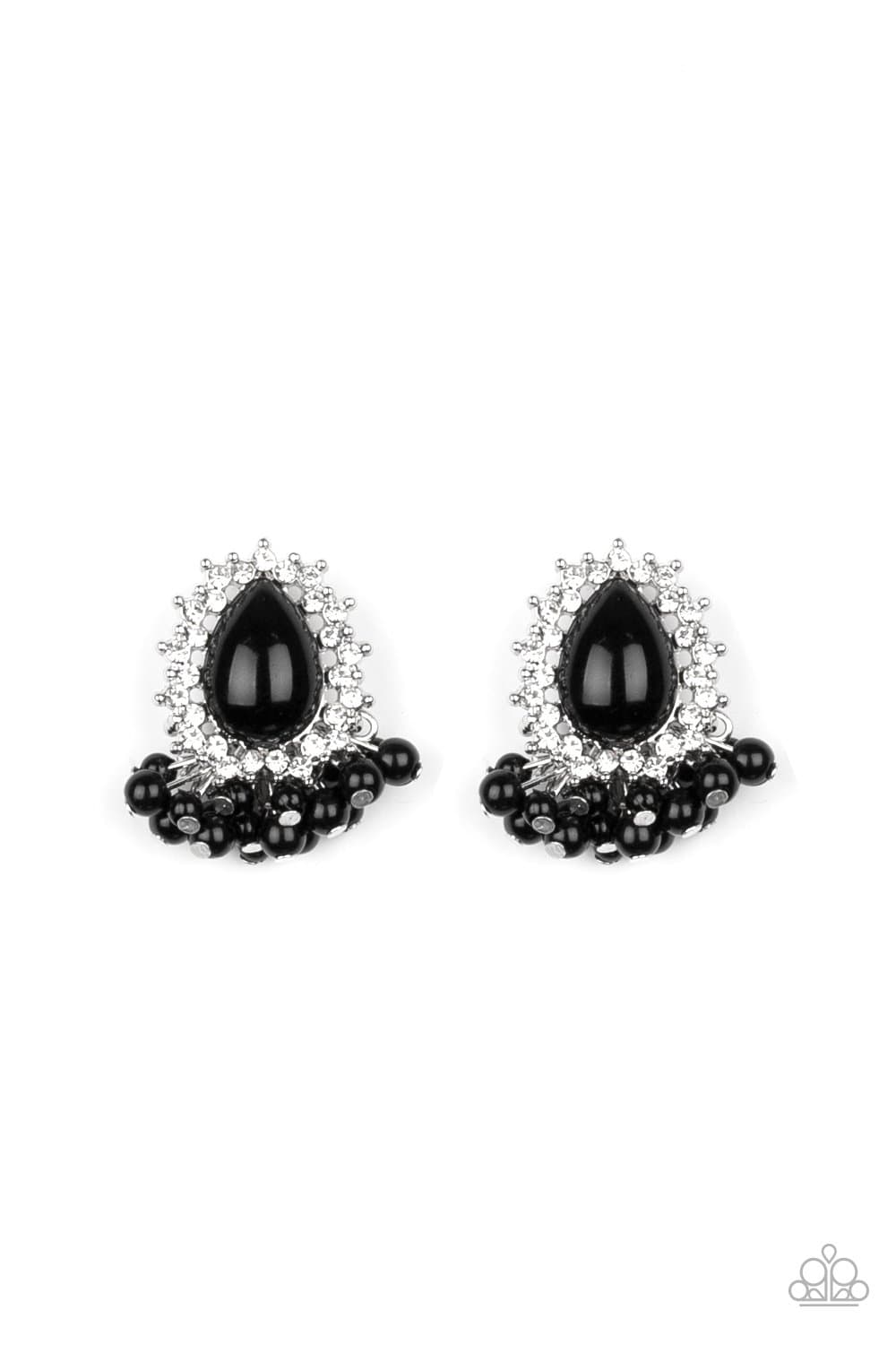 Paparazzi: Castle Cameo - Black Post Earrings - Jewels N’ Thingz Boutique