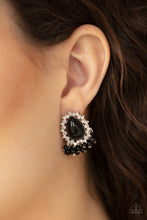 Load image into Gallery viewer, Paparazzi: Castle Cameo - Black Post Earrings - Jewels N’ Thingz Boutique