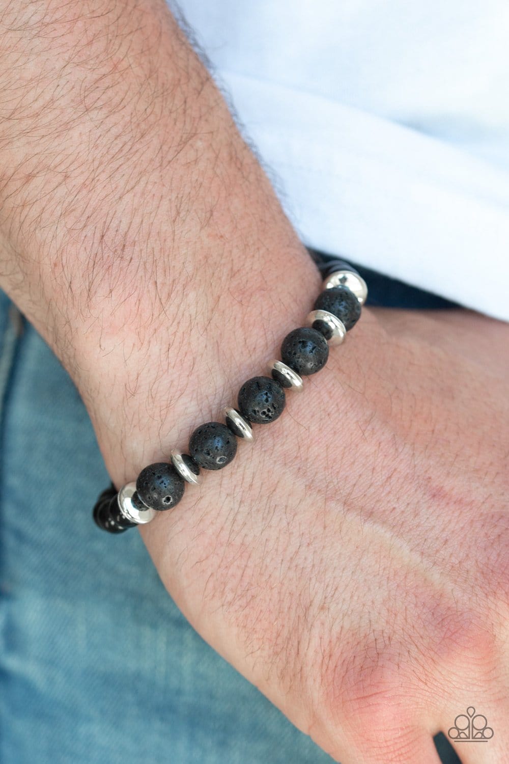 Paparazzi: Truth - Silver Lava Bead Bracelet - Jewels N’ Thingz Boutique