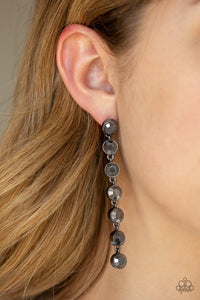 Paparazzi: Dazzling Debonair - Black Hematite Earrings - Jewels N’ Thingz Boutique