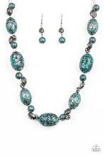 Load image into Gallery viewer, Paparazzi Accessories: Gatherer Glamour - Blue Necklace - Jewels N Thingz Boutique