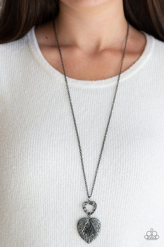 Paparazzi: Garden Lovers - Silver Heart Necklace - Jewels N’ Thingz Boutique