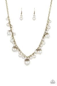Paparazzi: Uptown Pearls - Brass Necklace - Jewels N’ Thingz Boutique